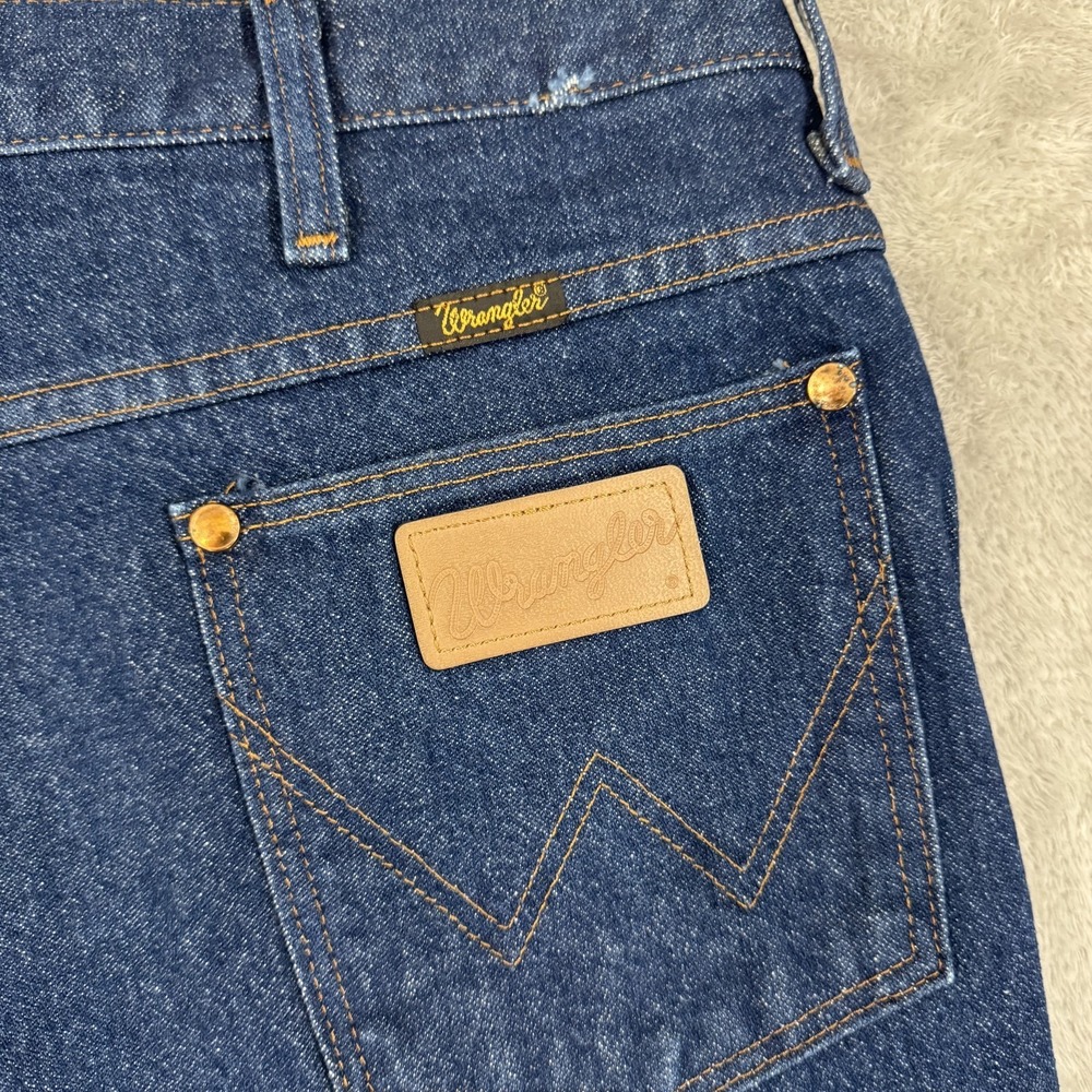 Wrangler Jeans Mens 34x30 936DEN Cowboy Cut‎ Slim Straight Rodeo Western Heavy - Picture 4 of 15